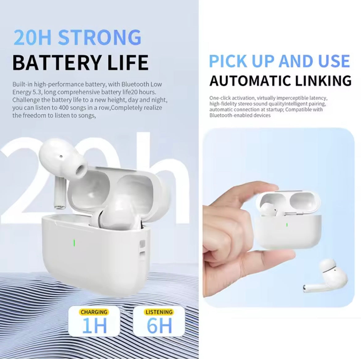 Auriculares inalámbricos Air Pro con reducción de ruido