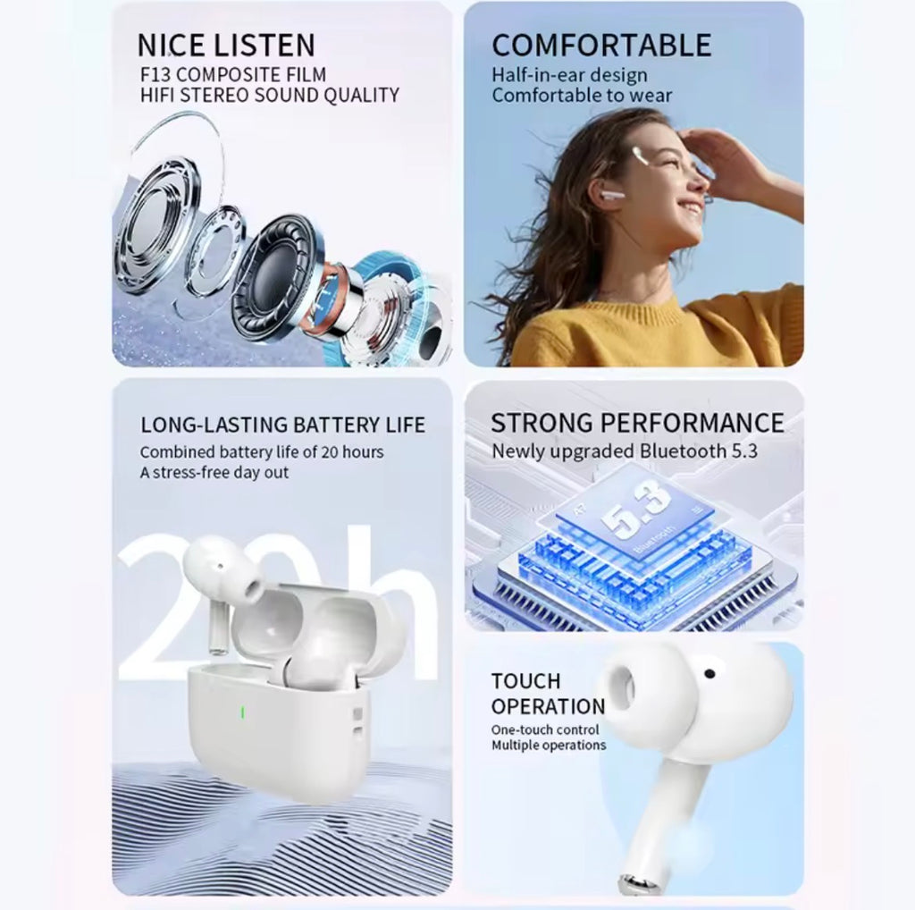 Auriculares inalámbricos Air Pro con reducción de ruido